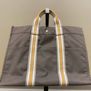 Hermes Fourre Tout Tote Toile PM Ginza Limited Edition
